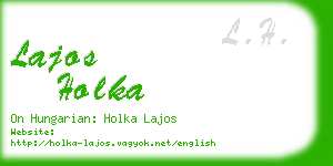 lajos holka business card